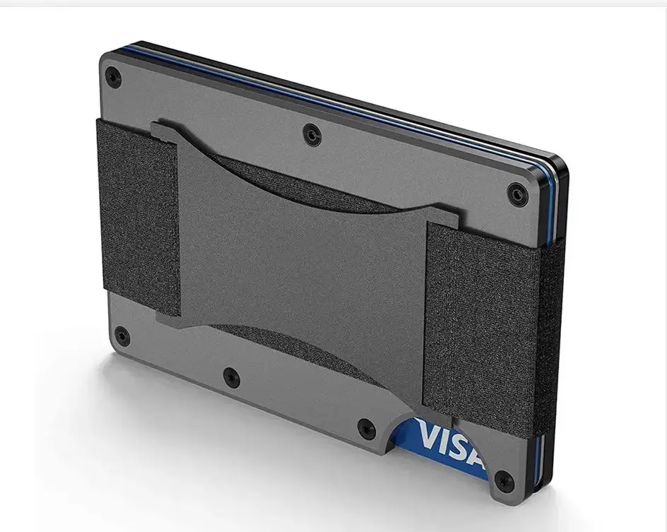 Slim RFID Wallet I Scratch Resistant  Matte Carbon Fiber Credit Card Holder Money Clip
