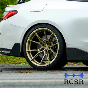 Cerchi in Alluminio Forgiato RCSR Deep Concave Monoback con Design Cromato Spazzolato 5x112 5x114.3 5x120 6x139.7 da 18 19 20 21 22 Pollici - Product Image 1