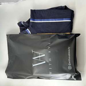 Biodegradable Eco Friendly Custom LOGO Poly Matte Black Mailer Envelope Courier Package <b>Bag</b> for Shipping <b>Clothing</b> Mailing <b>Bags</b> - Product Image 3