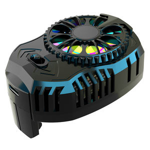 Radiateur <span class=keywords><strong>de</strong></span> téléphone portable, <span class=keywords><strong>refroidissement</strong></span> <span class=keywords><strong>rapide</strong></span> RVB, lumière à 7 pales, IOS Android, support pour smartphone, refroidisseur - Product Image 4