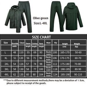 بدلة مطر احترافية من أكسفورد للبالغين، سترة وسروال مقاومان للماء وقابلان للتنفس مع غطاء للرأس، بسعر الجملة - Product Image 3