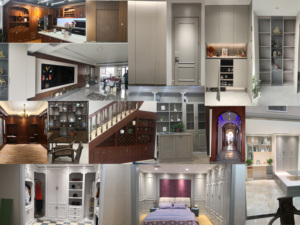 Economici, moderni armadi multifunzionali di fascia alta sotto la soffitta scale legno massiccio laccato-mobili da forno - Product Image 6