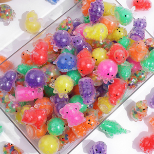 Juguete Sensorial Antiestrés de TPR con Forma de Animal, Relleno de Perlas Mochi, para Niños, Regalo Promocional Novedoso, Pelota de Dinosaurio - Product Image 2