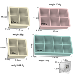 قالب صينية مكعبات ثلج سيليكون بشعار مخصص لكوتيلات الويسكي والآيس كريم والأيس كريم أداة - Product Image 5