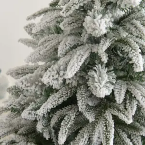 クリスマス雪の木家の装飾PVC人工クリスマスツリー植毛arbol de navidad