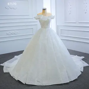 Свадебное кружевное платье цвета слоновой кости с аппликацией, турецкое роскошное бальное платье, свадебное платье jancдекабря RSM67170