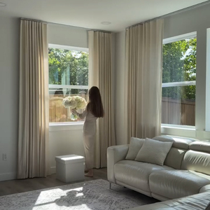 <span class=keywords><strong>Tende</strong></span> di <span class=keywords><strong>lino</strong></span> moderno con funzione di riduzione del rumore per l'europa e americana Home Office eleganti mantovane - Product Image 3