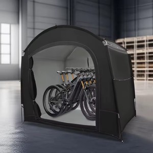 Tente de rangement pour vélos portable, imperméable, anti-UV, coupe-vent, en Oxford 210D et PVC enduit, pour 1 à 4 vélos, abri extérieur - Product Image 1