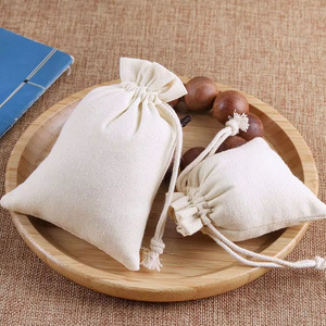 Bolsa con Cordón de Algodón Orgánico, Bolsa Ecológica de Lona con Cordón, Logotipo Personalizado, Bolsa para Guardar Joyas y Dulces - Product Image 2