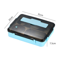 Boîte à lunch bento isotherme détachable en acier inoxydable écologique, portable, pour l'école, le bureau et les repas rapides – Offre spéciale