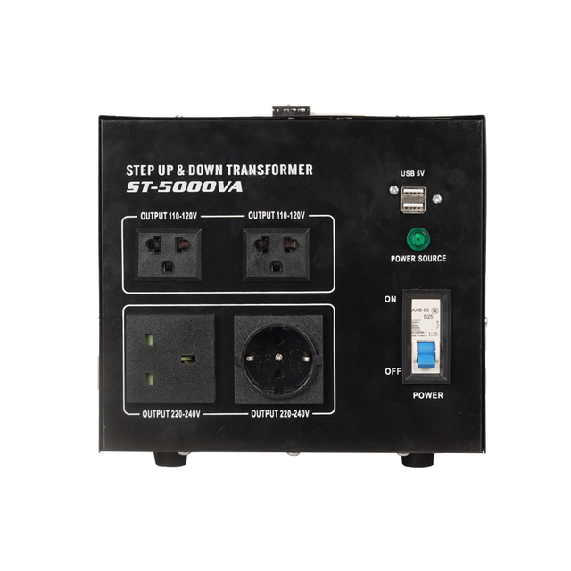 ST 5000W Single-Phase Voltage Converter 110V-220V/220V-110V Step up Transformer Home Power Application Optimized Output Voltage