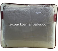 Sac d'emballage pour couette et couverture Texpack OEM en PEVA transparent, PVC, PE et non-tissé avec poignée