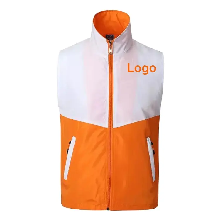 Custom cheap volunteer vests diy print logo vest