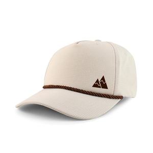 Casquette de camionneur à bord incurvé en nylon imperméable structuré à 5 panneaux avec logo imprimé de haute qualité unisexe pour les sports de plein air - Product Image 4