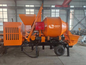 Machine de pompage Pompe de remorque à béton diesel Petite bétonnière avec pompe - Product Image 3