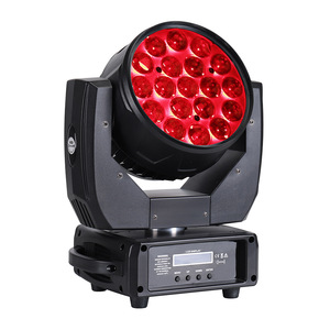 Lampe à tête mobile 15W RGBW Zoom Wash Disco Laser Party Lighting Equipment Professional Projector Dmx Stage Lights - Product Image 1