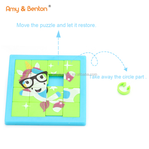 Khuyến Mại Trò Chơi Ghép Hình Câu Đố Tùy Chỉnh Nhựa Trượt Câu Đố Khối Đồ Chơi Cho Trẻ Em - Product Image 3
