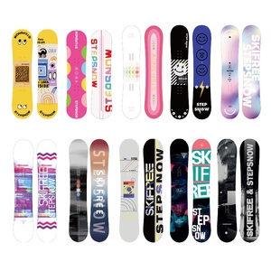 STEPSNOW SKIFREE Snowboard Plat Polyvalent Personnalisé <span class=keywords><strong>pour</strong></span> Débutants Hommes/Femmes, Fixations Fixées, Directionnel <span class=keywords><strong>pour</strong></span> Carving, Park et Sentiers <span class=keywords><strong>de</strong></span> Neige - Product Image 1