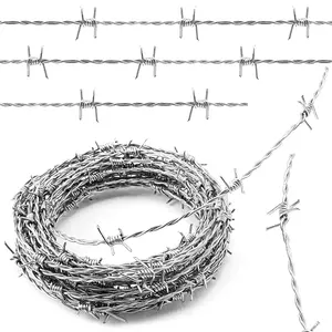 Barbed Wire Wire Single Razor Stainless Steel Fully Automatic Iron Galvanized Gill Net Square Customization Fence Mesh Easy Use