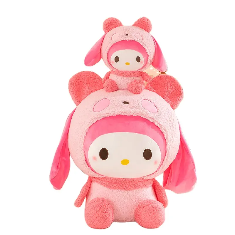 Commercio all'ingrosso della fabbrica nuovo arrivo Sanrio Anime Kawaii farcito My Melody big size peluche morbido placare ragazze bambola giocattoli regali per bambini