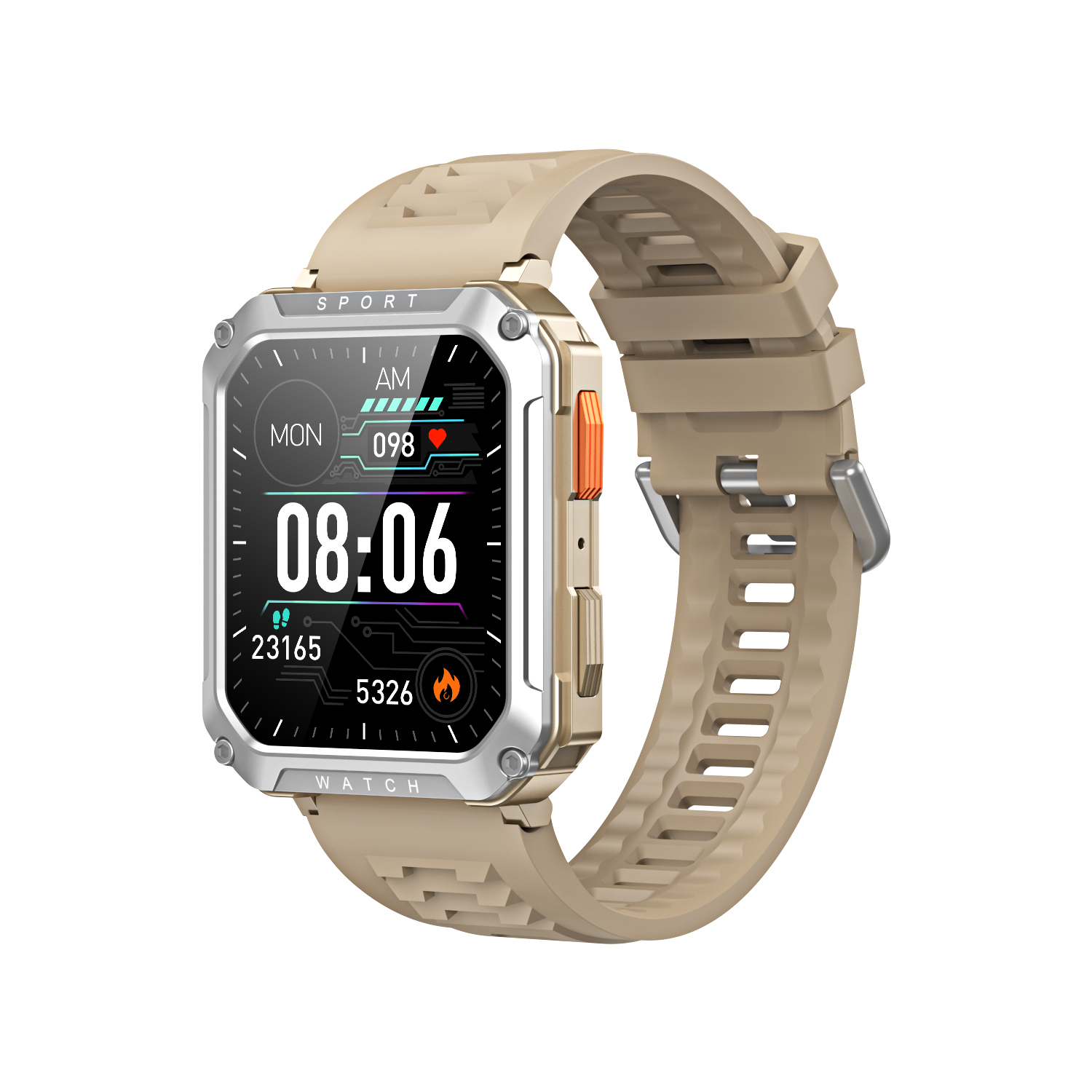Montre intelligente militaire étanche pour homme - Test et Avis