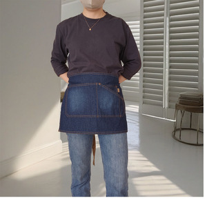 Niuweili - Delantales de Mezclilla Lavada sin Mangas para <span class=keywords><strong>Hombre</strong></span> y Mujer, Modelo A3006 Multicolor, para Camareros y Chefs de Cafeterías - Product Image 4