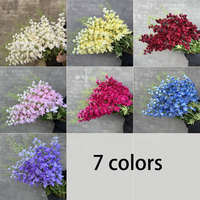 Bunga Sutra Buatan Delphinium Putih Bunga Raksasa 120CM Bunga Delphinium Hyacinth