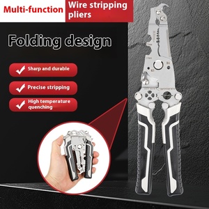 Thợ điện của đặc biệt đa chức năng có thể gập lại dây Stripper Kìm DIY lớp cầm tay công cụ cho lột và dây uốn tóc bồng - Product Image 6