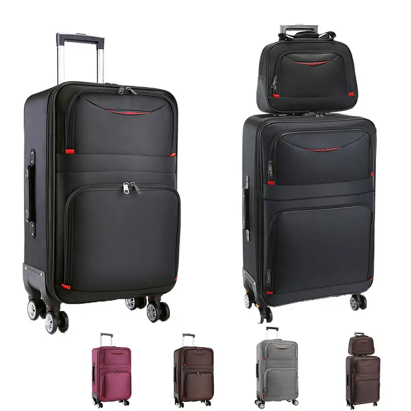 Expandable aluminum silent wheel business set multi-functional Trolley Travel Suitcase Luggage Bag 4 Spinner 360 Degree TSA Lock