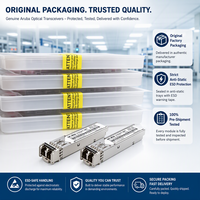 S2P33A HPE Aruba 25GBASE-SR SFP28 LC 850nm 100m OM4 MMF Modul Transceiver Optik untuk Switch Jaringan Aruba Garansi 5 Tahun