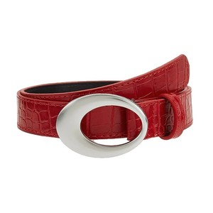 Nuova <span class=keywords><strong>Cintura</strong></span> da <span class=keywords><strong>Donna</strong></span> <span class=keywords><strong>in</strong></span> <span class=keywords><strong>Pelle</strong></span> 2026 Stile Americano Retrò Y2K con Motivo Coccodrillo Rosso, Minimalista di Alta Gamma, Casual <span class=keywords><strong>in</strong></span> Lega, alla Moda e Versatile - Product Image 5
