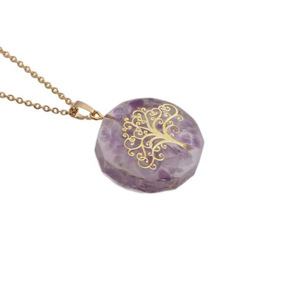 Collar con Colgante de Cristal Ojo de Tigre, Joyería de <span class=keywords><strong>Moda</strong></span> Transfronteriza - Accesorios Sencillos <span class=keywords><strong>y</strong></span> Modernos al por Mayor - Product Image 5