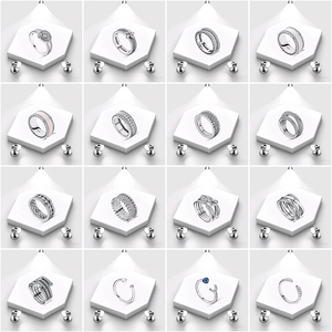 <span class=keywords><strong>Bague</strong></span> en argent 925 <span class=keywords><strong>de</strong></span> haute qualité, motif marguerite, magnolia, nœud, cœur ajouré, <span class=keywords><strong>flocon</strong></span> <span class=keywords><strong>de</strong></span> <span class=keywords><strong>neige</strong></span>, pétale, bijoux tendance, vente en gros - Product Image 2