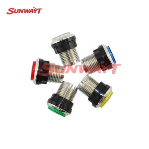 Botones pulsadores cromados de 33 mm con microinterruptor LED de 12 V para máquinas recreativas que funcionan con monedas - Product Image 6