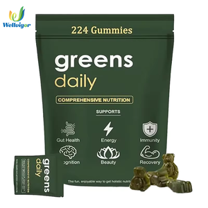 Suplemento Vegano de Espirulina Verde en Gomitas de Oso 224, Marca Privada OEM, Gran Venta, Promueve la Digestión, 28 Paquetes para Adultos - Product Image 1