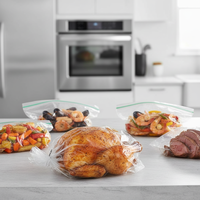 Sac de cuisson en nylon PA/NY résistant à la chaleur, compatible micro-ondes, résistant aux hautes températures, outil de cuisine, sac de rôtissage, impression en héliogravure