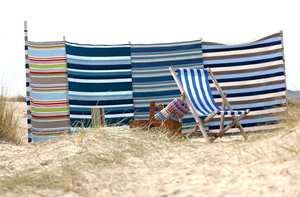 Grande protezione leggera e compatta pieghevole in poliestere con parasole per riparo parasole per spiaggia - Product Image 6