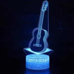 乐器3D喇叭模型夜灯彩色触摸传感器发光二极管视觉桌面灯