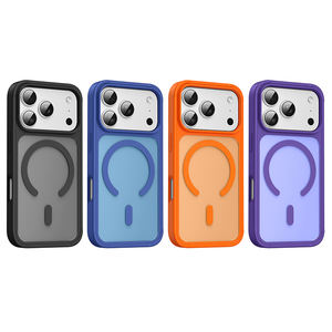 Funda Magnética <span class=keywords><strong>de</strong></span> Lujo para iPhone 17 Pro Max, Acabado Mate Translúcido con Sensación <span class=keywords><strong>de</strong></span> Piel, Fundas para <span class=keywords><strong>Teléfono</strong></span> Móvil para iPhone 16 17 Pro Max - Product Image 1