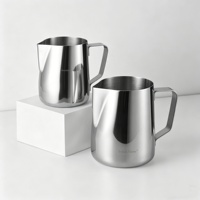 Verseuse à lait en acier inoxydable de 350 ml, tasse à mousse pour barista, accessoires professionnels pour machine à expresso de café