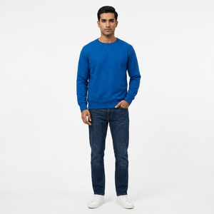 Servicio OEM de Alta Calidad, Sudaderas Lisas 100% Algodón, Cuello Redondo, Diseño de Logotipo Personalizado, Diferentes Colores, Sudaderas Básicas de Invierno - Product Image 1