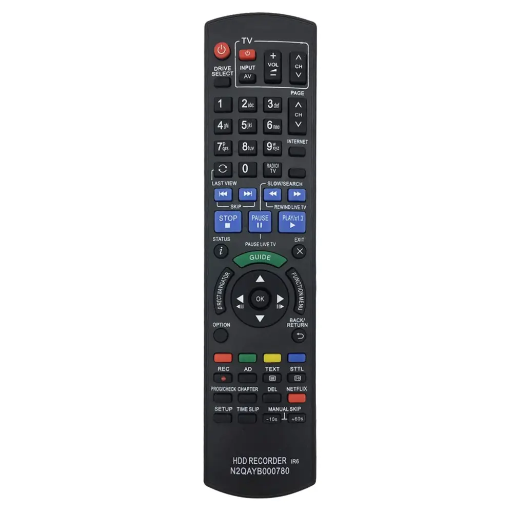 N2QAYB000780 Vervanging Afstandsbediening Voor Panasonic Hdd Recorder Tv Dvd Recorder DMR-HWT130 DMRHWT230EB DMR-HW120EBK