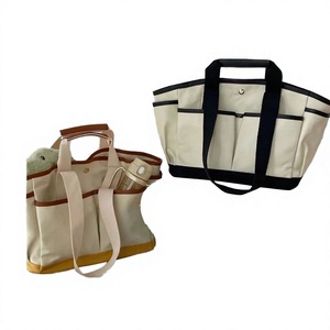 Bolsa de Mano de Gran Capacidad para Mujer, Color Sólido, Estilo Vintage, de Poliéster, con Cierre de Cremallera, Correa de Hombro Portátil, Bolsillo Lateral Informal para Compras - Product Image 2