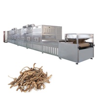 Séchoir à micro-ondes industriel automatique de type convoyeur pour feuilles d'herbes chinoises, équipement de séchage pour herbes, feuilles et thé