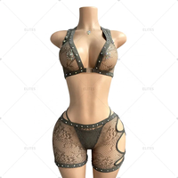 ELITES Nouveaux Vêtements de Danse Performance pour Filles avec Grands Strass SS30