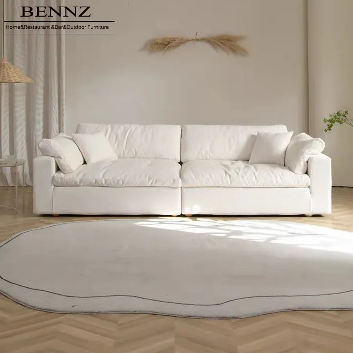 BENNZ MUEBLES estilo moderno característica relleno 3 plazas sala de estar sofá nube