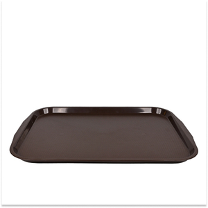 Green Rectangular Smooth <b>Plastic</b> Service Tray Durable and Lightweight Food Serving Tray for Commercial Catering Cafeteria Use - Product Image 4