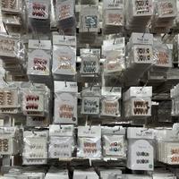 Uñas Postizas Hechas a Mano con Diseño Aleatorio, 10 Piezas/Juego, Más Vendidas, para Boutique