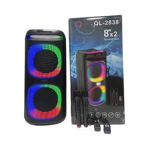 2025 Thiết Kế Mới Xách Tay 80W Bên Sẵn Sàng Loa Studio Âm Thanh Cấp Lâu Dài Pin Kép Không Dây mics RGB LED Chiếu Sáng - Product Image 2