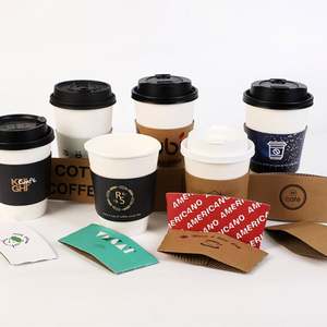 Funda de Papel Personalizada para Vasos de Café Desechables, Funda Resistente al Calor con Impresión - Product Image 2